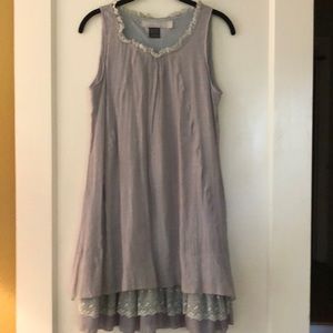 Sleeveless Casual Lace Swing Dress
